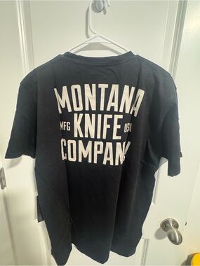 Montana Knife Company (MKC) Heavyweight Tee – Black Stonewash – Men's XL – NWT